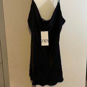 Zara cowl neck satin tank